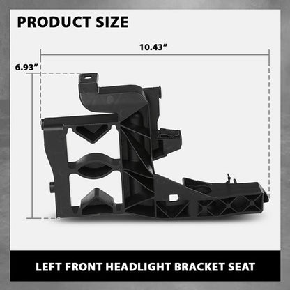 Solid Spare Headlight Bracket Left Side Fit For 2011-2018 Audi A7 Sportback RS7 4G8805607