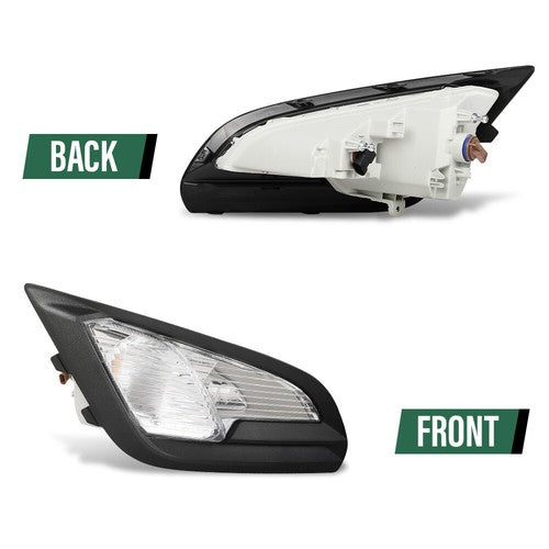 Solid Spare Fit For 18-22 Ford EcoSport Front Bumper Fog Lights Driving Lamps W/ Bulbs