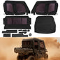 Solid Spare Soft Black Roof For Kawasaki Mule Pro FXT with PVC Upper Doors & Rear Window
