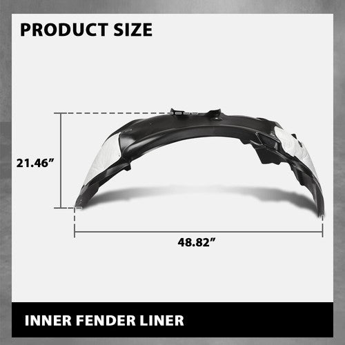 Solid Spare Front Inner Fender Liner Fit For 2015-2018 Ford Edge Right Side FO1249177