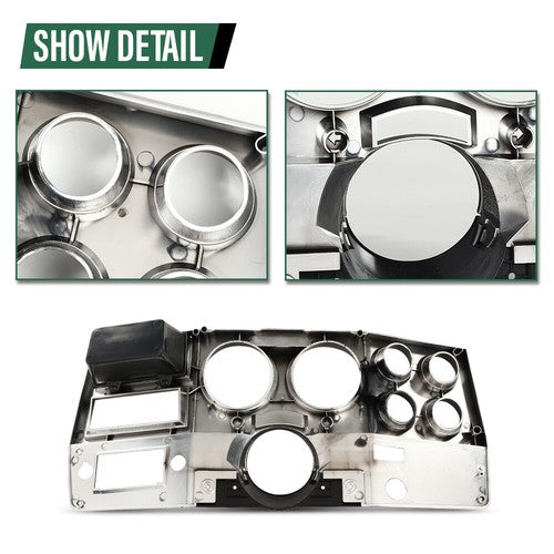 Solid Spare Dash Instrument Bezel W/ A/C+Storage Fit For 1981-1983 Chevrolet GMC Truck