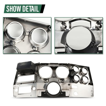 Solid Spare Dash Instrument Bezel W/ A/C+Storage Fit For 1981-1983 Chevrolet GMC Truck