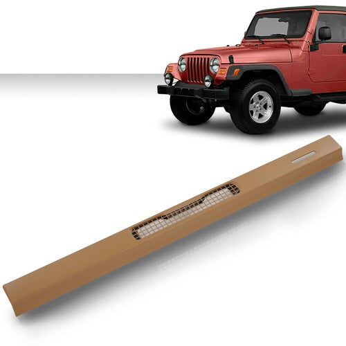 Solid Spare Fit For 97-06 Jeep Wrangler TJ Dash Top Cover Defrost Vent Bezel Trim Yellow