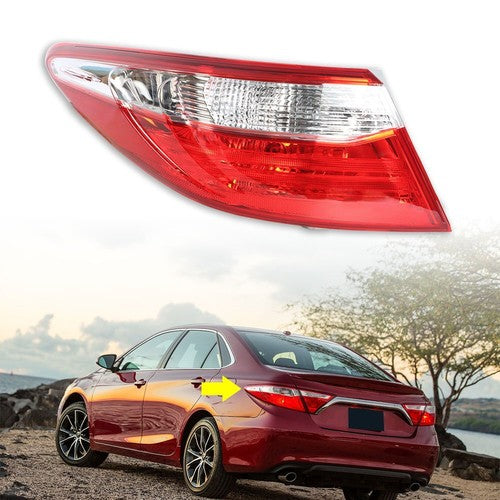 Solid Spare For Toyota Camry Sedan 2015-2017 Tail Light Lamp Outer Replacement Left Side
