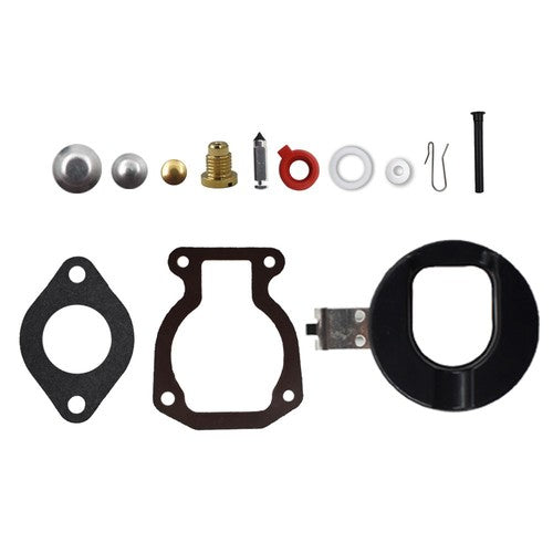 Solid Spare 2× 398453 Carburetor Carb Kit W/ Float For Johnson Evinrude 9.9HP 15HP 1974-1988