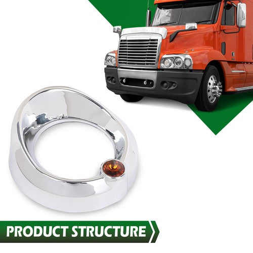 Solid Spare New Fit For Gauge Cover For Older Freightliner Century Jewel Visor 2 3/8 Orange