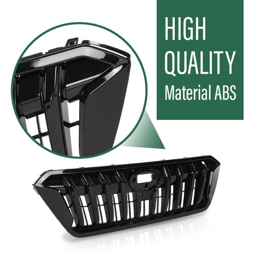 Solid Spare Fit For 2021-2023 Subaru Crosstrek Front Bumper Upper Grille Black J1010FL320