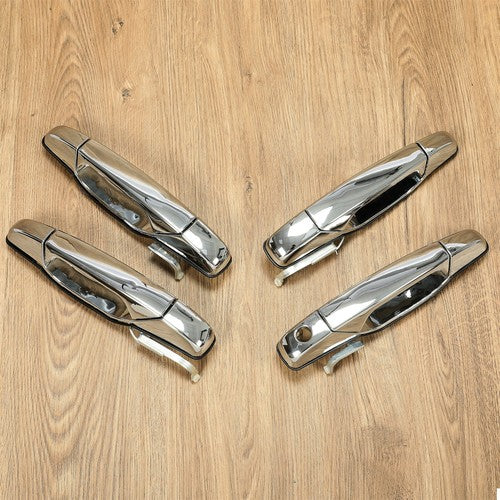Solid Spare 4x Chrome Door Handles Left&Right For GMC Chevy Tahoe Yukon Sierra Denali 07-13