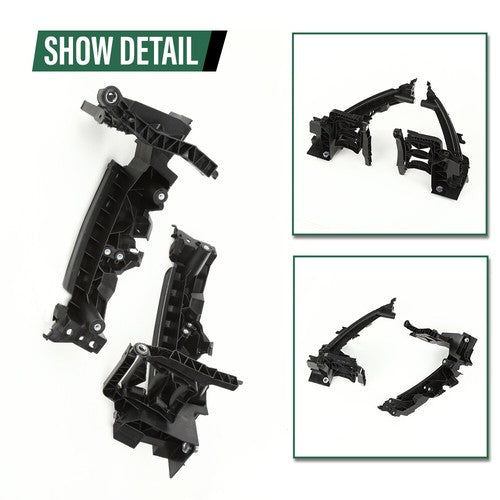 Solid Spare Fit For 2009-2012 Audi Q5 Front Headlight Mounting Bracket Support Plate 4pcs