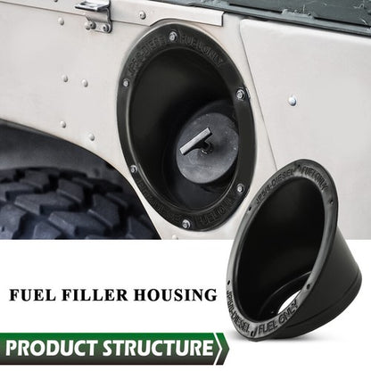 Solid Spare Fuel Filler Neck Opening Fit For Humvee M998 Hummer H1 JP5/ Diesel AM General