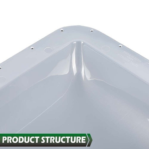 Solid Spare 17.8" X 25.8" RV Camper Skylight Exterior Cover w/ Installation Accessories