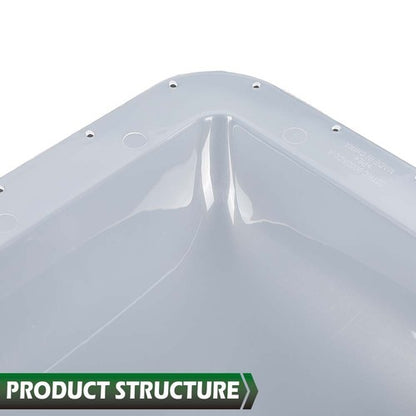 Solid Spare 17.8" X 25.8" RV Camper Skylight Exterior Cover w/ Installation Accessories