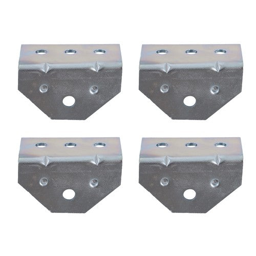 Solid Spare Galvanized Swivel Top Bunk Bracket Kit with Hardware Boat Trailer 2×3
