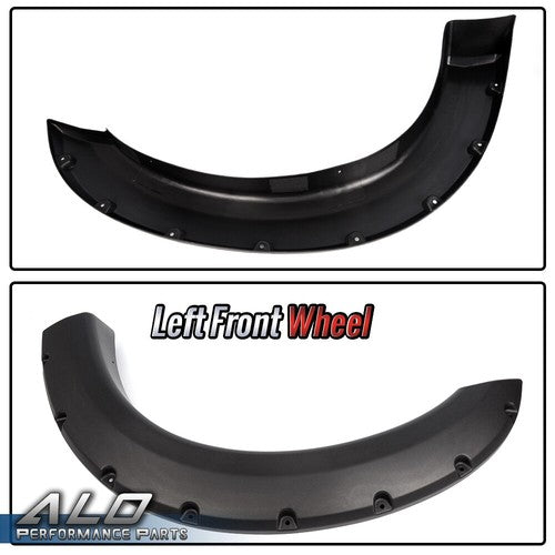 Solid Spare Pocket Rivet Fender Flares Textured Fit For 99-07 Ford F250 F350 Super Duty