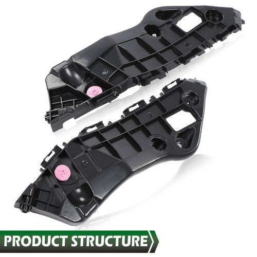Solid Spare Fit For 2013-2015 Toyota RAV4 Front Bumper Retainer Bracket Left+Right Pair Set