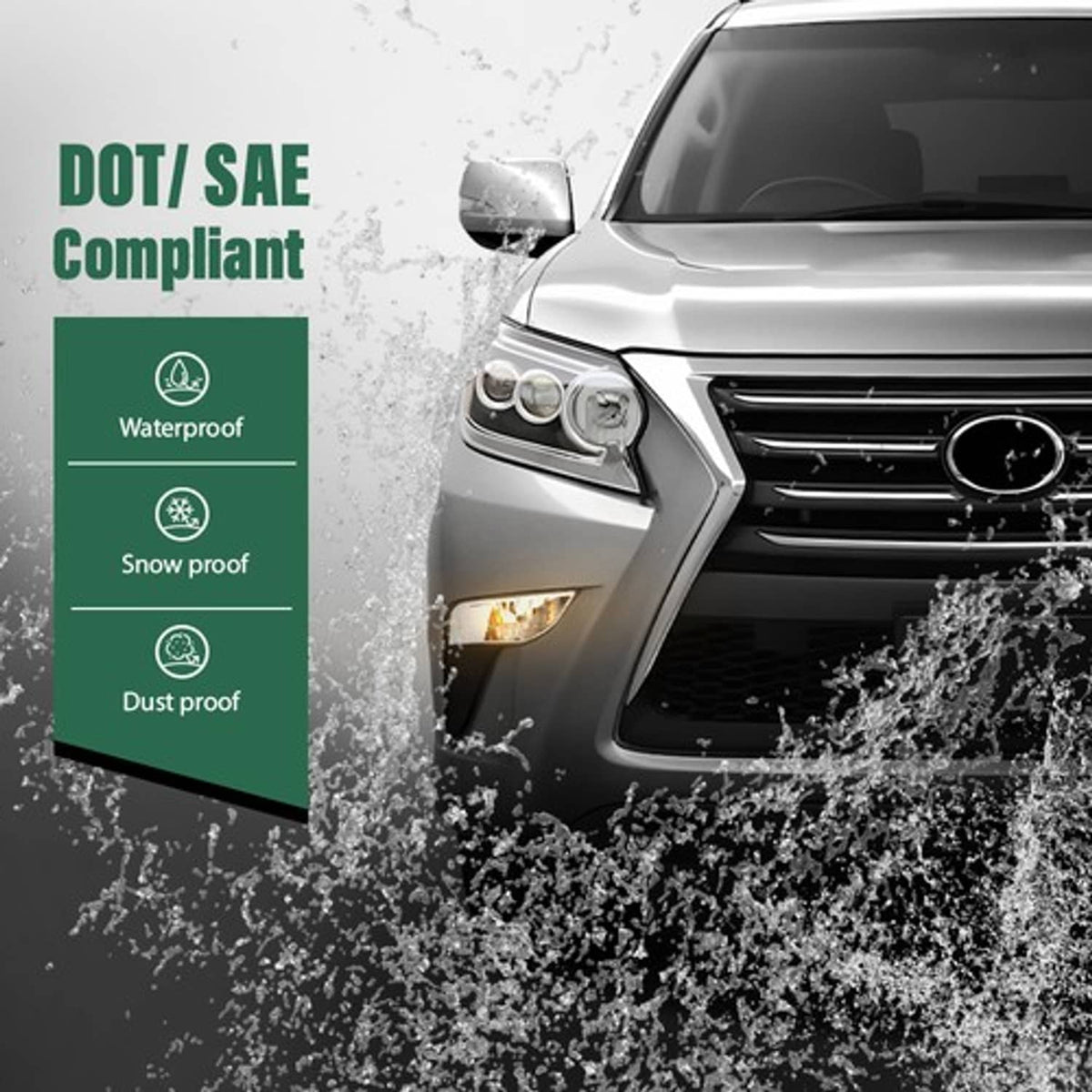 Solid Spare Front Left+Right Side Turn Signal Lights Lamps Fit For 2014-2019 Lexus GX460