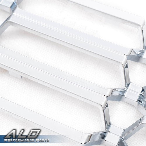 Solid Spare Fit For 16-18 Chevy Silverado 1500 Chrome Grille Overlay Snap On Insert