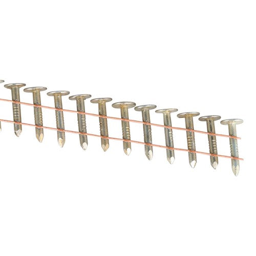 Solid Spare 7200Pcs 3/4" × 0.12" 15 Degree Galvanized Coil Roofing Nail 3/8" Head Diameter