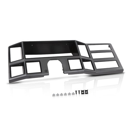 Solid Spare Fit For 84-1996 Jeep Cherokee XJ Comanche Dash Radio Bezel Instrument Trim Gray