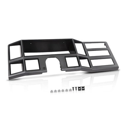 Solid Spare Fit For 84-1996 Jeep Cherokee XJ Comanche Dash Radio Bezel Instrument Trim Gray