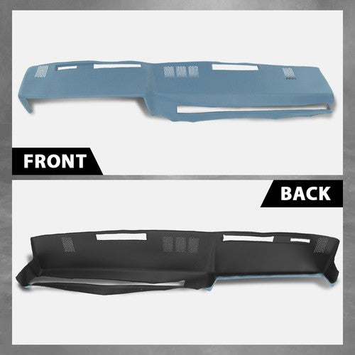 Solid Spare TPE Dash Pad Cover Light Blue Fit For 81-91 Chevy GMC C/K/R/V Truck/SUV Pickup
