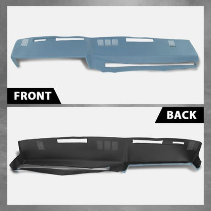 Solid Spare TPE Dash Pad Cover Light Blue Fit For 81-91 Chevy GMC C/K/R/V Truck/SUV Pickup