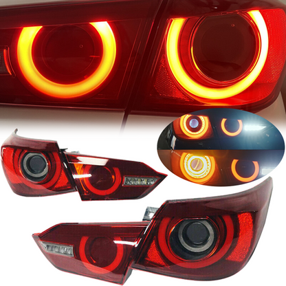 4PCS For 2014-2017 INFINITI Q50  LED Tail Lights Lamp RED Skyline V37 400R Style