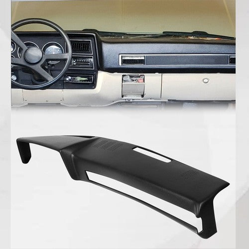 Solid Spare Hard Black Dash Pad Cover Cap For 1981-1991 Chevrolet GMC C/K/R/V Truck/SUV