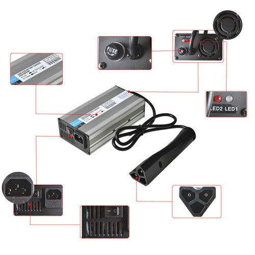 Solid Spare Golf Cart For EZGO Club Car DS TXT RXV Yamaha 48V 6A Battery Charger Star