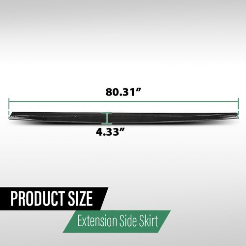 Solid Spare Fit For 2014-2020 BMW F32/F36/F33 4 Series M Sport Side Skirt Extension Splitter
