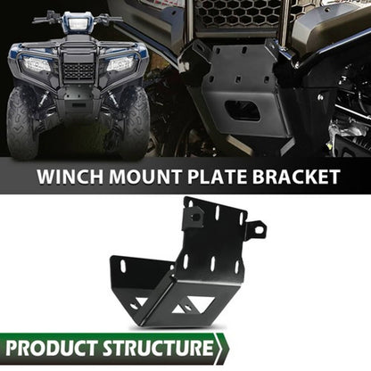 Solid Spare Winch Mount Plate Fit For Honda Foreman Rancher Rubicon TRX420 TRX500 2014-2024