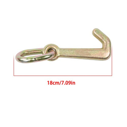 Solid Spare 2 Pack 5/16 Inch G70 Mini J Hook Hooks 5400lbs Working Load Limit Towing Hooks
