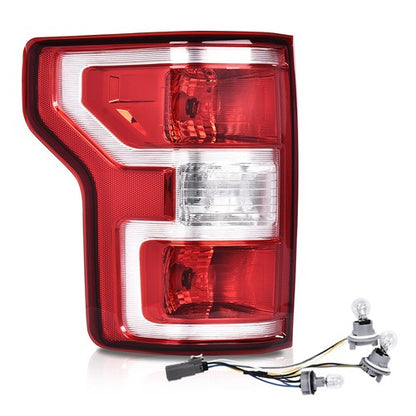 Solid Spare Fit For 2018-2020 Ford F150 F-150 Left Side Red Rear Tail Lights Replacement