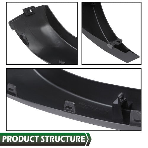 Solid Spare Fit For 2005-2011 Toyota Tacoma Black Front Bumper End Cap Left Side