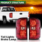 Solid Spare Fit For 2014-2018 Chevy Silverado Rear Tail Light Brake Lamps W/ Bulbs+Wiring