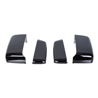 Solid Spare Fits For Chevy Silverado GMC Sierra 2014-2019 Gloss Black Tow Mirror Cap Cover
