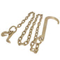 Solid Spare USA Grade 70 Wrecker Tow Chain 5/16 x 6 FT 15" Axle J Hook Hook Rollback Carrier