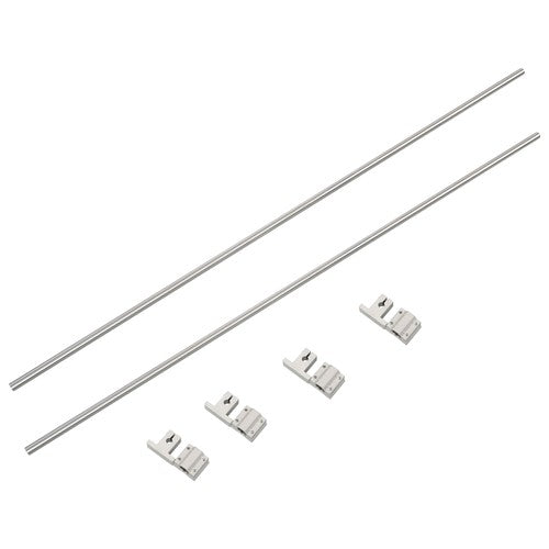 Solid Spare 8mm × 650mm 2Pcs Linear Motion Rail Shaft w/ 4 SCS8UU Bearing & SK8 Rail Support