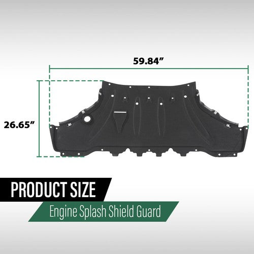 Solid Spare Fit For 2009-2013 Audi A8 D4/4H Front Engine Splash Shield Guard Under Cover