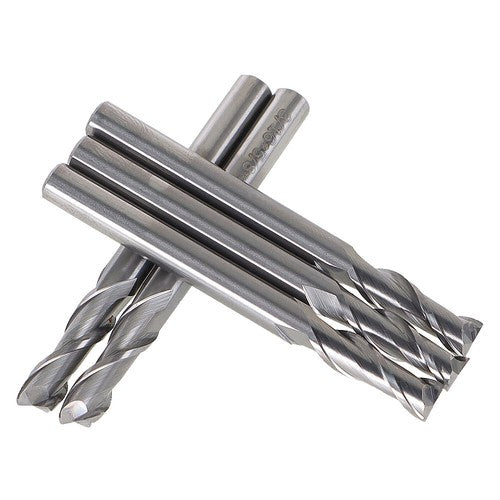 Solid Spare 5 PCS 2 FLUTE CARBIDE END MILL 5/8" LENGTH OF CUT 2" OVERALL LENGTH 3/16"