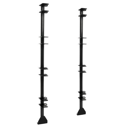 Solid Spare Set of 4-Place Lockable Weeder Trimmer Rack Holders For Enclosed or Open Trailer