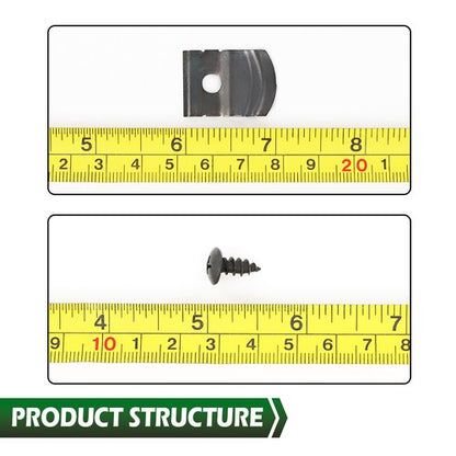 Solid Spare Fit For 1962-1972 GM Nova Impala 1" Tall Rocker Molding Clips & Screw 12Pcs