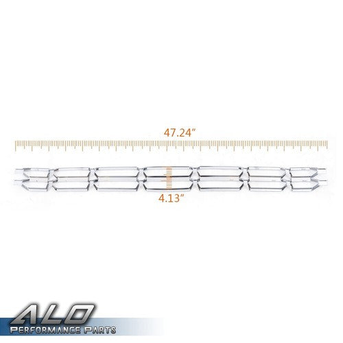 Solid Spare Fit For 16-18 Chevy Silverado 1500 Front Upper Grille Overlay Cover Insert