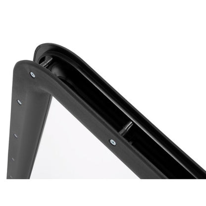 Solid Spare Black RV Entry Entrance Door Window For RV Camper Cargo Truck Trailer