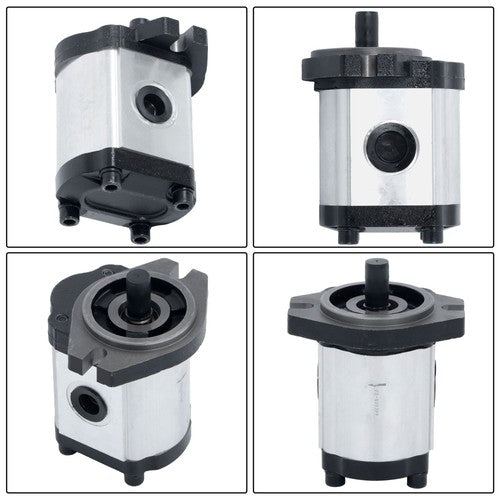 Solid Spare 3-17 GPM Hydraulic Gear Pump 9 Tooth Spline Shaft CW Cast Iron SAE A-2 Bolts