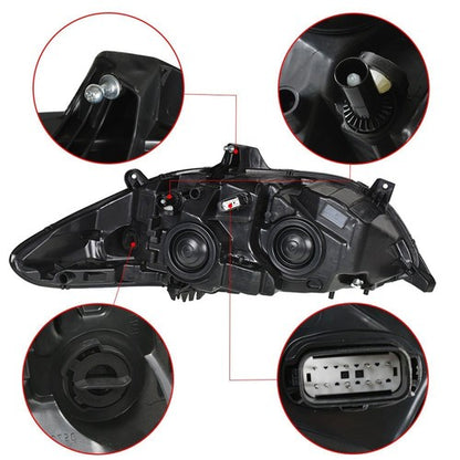 Solid Spare Fit For Ford Fusion 2013-2016 Halogen Headlight Headlamp Assembly Right Side RH