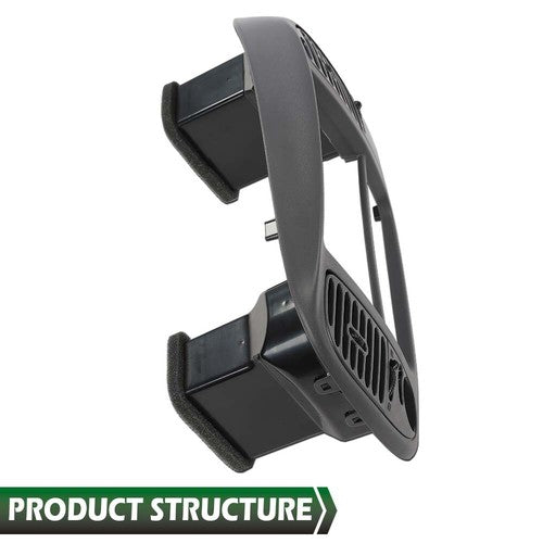 Solid Spare Fit For 1997-2003 Ford F150 Expedition Radio Climate Trim Bezel Dash Panel Gray