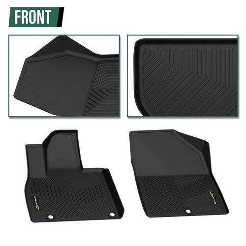 Solid Spare TPE Floor Mats & Trunk Cargo Liner Fit For 2020-2025 Kia Telluride All Weather
