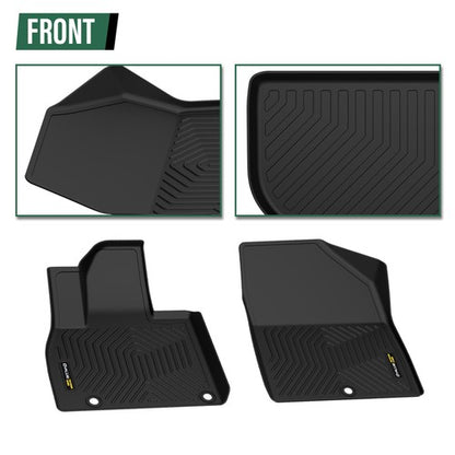 Solid Spare TPE Floor Mats & Trunk Cargo Liner Fit For 2020-2025 Kia Telluride All Weather