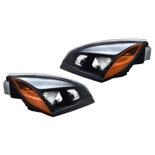 Solid Spare Left and Right Side LED Headlight Headlamp For Freightliner Cascadia 2018-2023